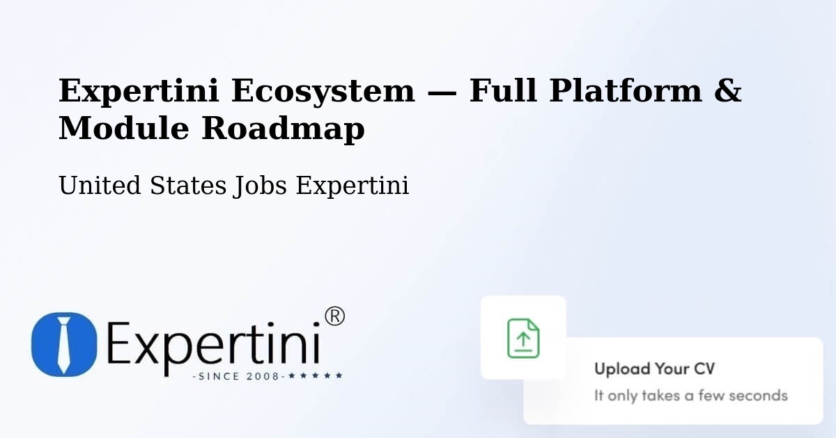 Expertini Ecosystem — Full Platform & Module Roadmap – Elgin